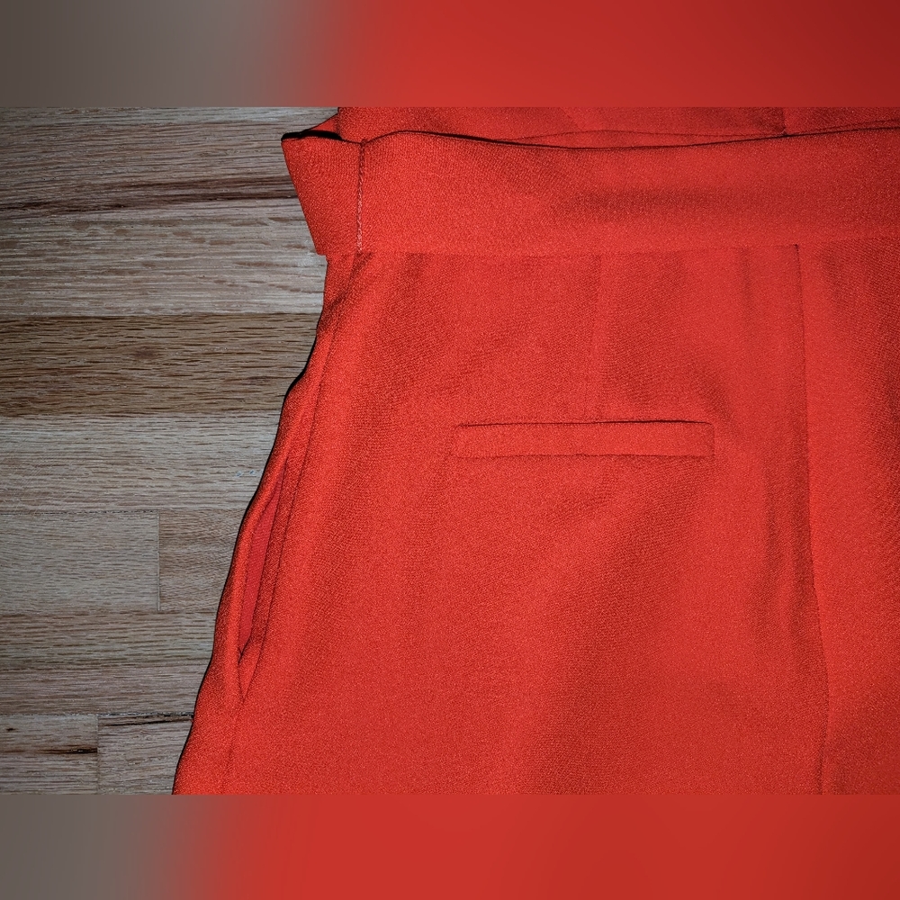 Banana Republic coral red belted sleeveless cropped jumpsuit - Picture 8 of 8